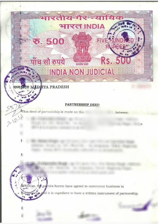Deed Copy in Madhya Pradesh (पंजीकृत दस्तावेज़ की प्रति) Sample Document