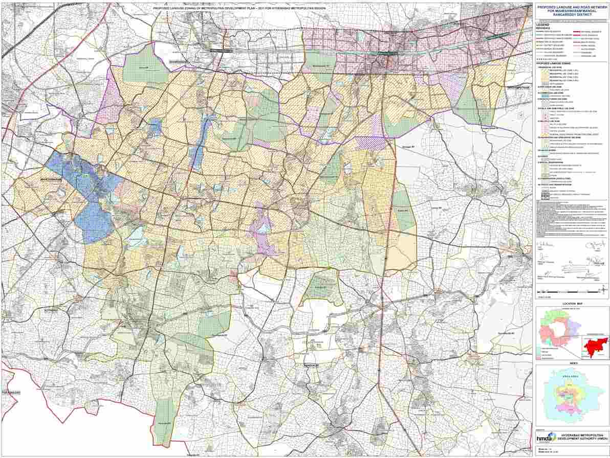 HMDA Land Use Map Telangana (HMDA భూ వినియోగ మ్యాప్) Sample Document