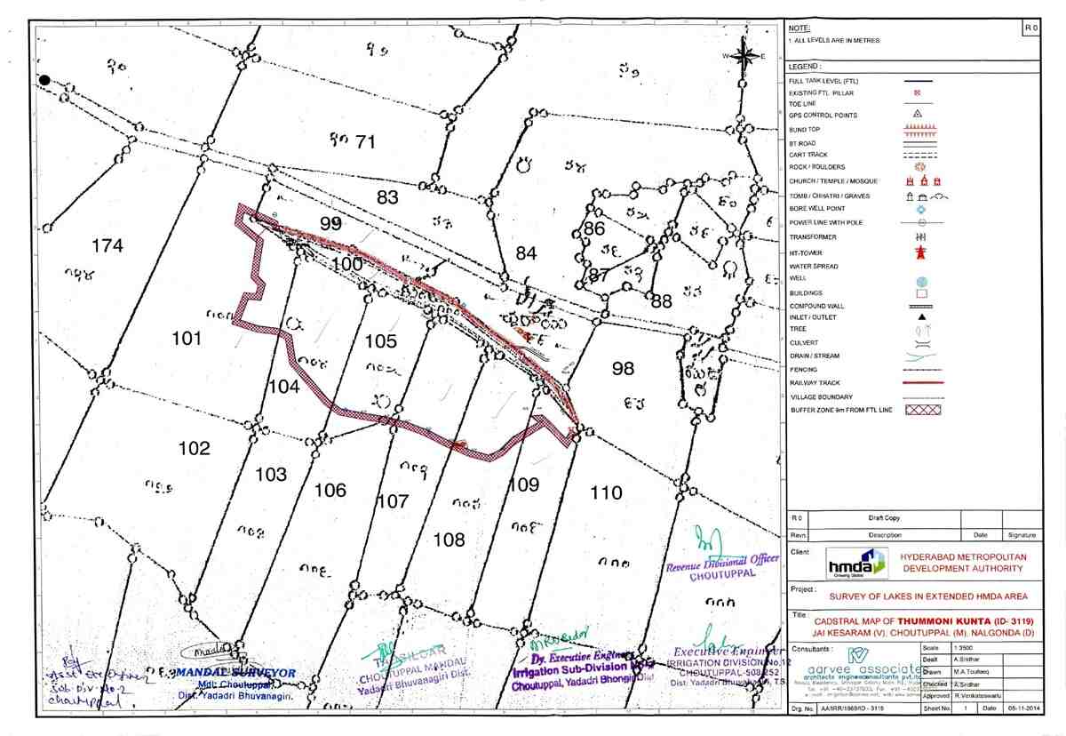 HYDRA Cadastral Map Telangana (హైడ్రా క్యాడస్ట్రల్ మ్యాప్) Sample Document