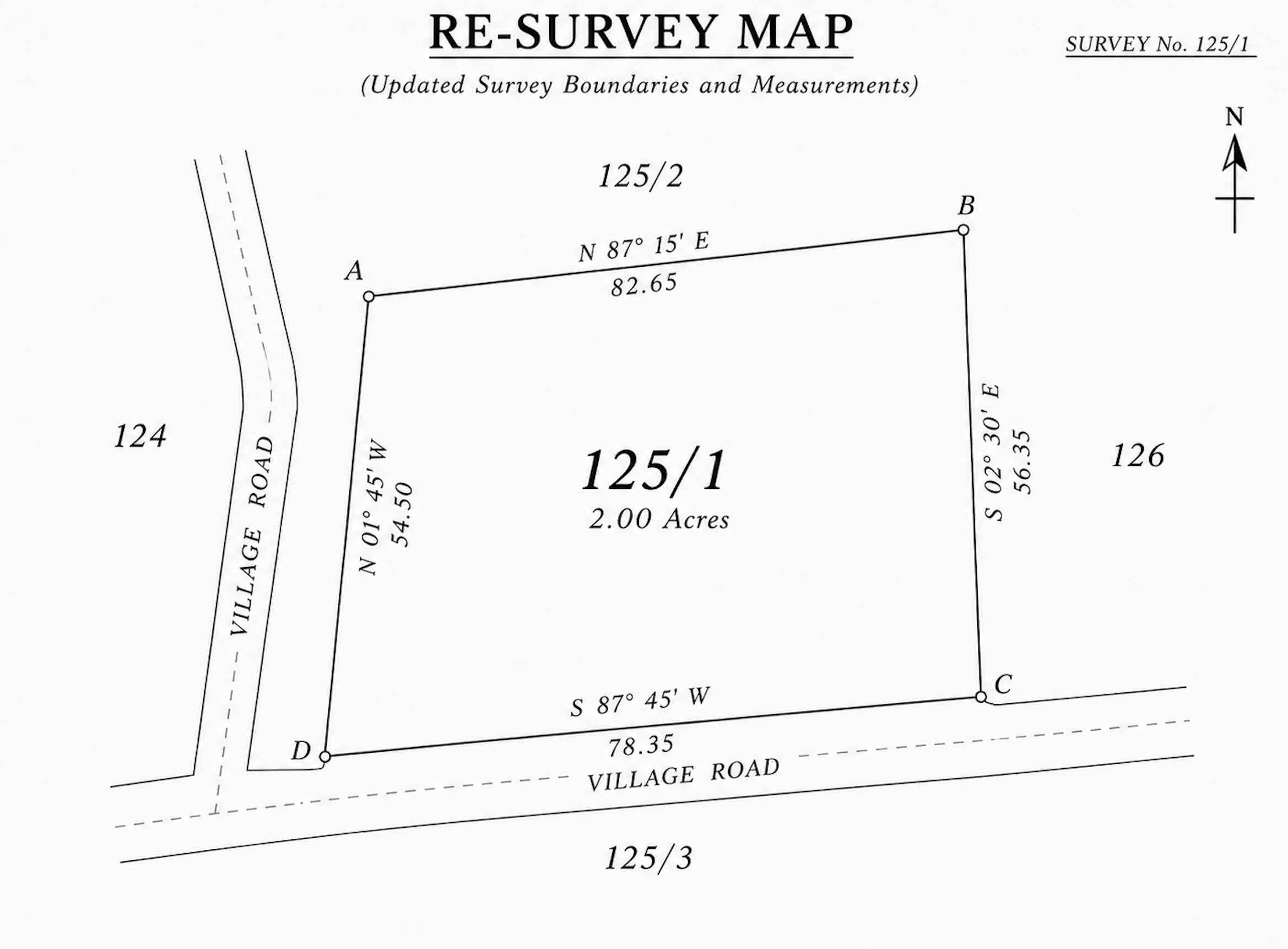 Resurvey Map in Telangana (రీ-సర్వే మ్యాప్ తెలంగాణ) Sample Document