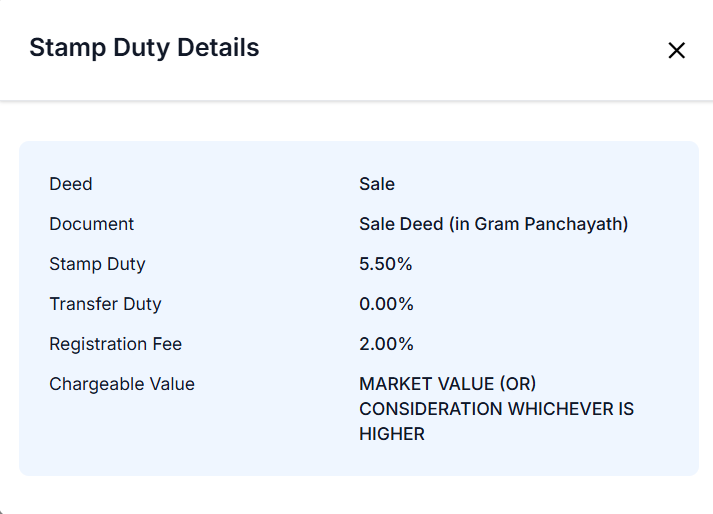 Stamp Duty Calculator Telangana (స్టాంప్ డ్యూటీ గణన యంత్రం) Sample Document