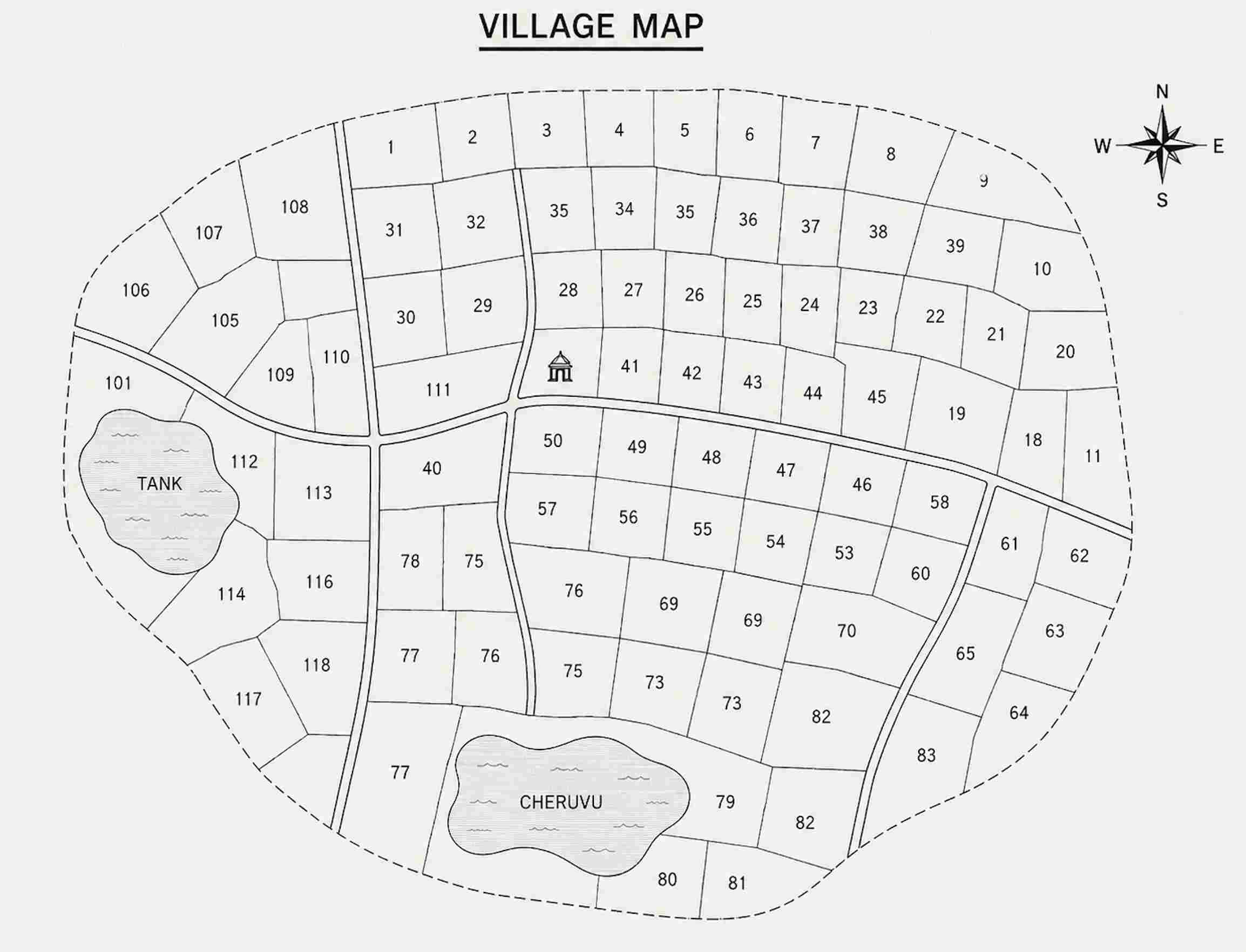 Village Map in Telangana (గ్రామ పటం తెలంగాణ) Sample Document