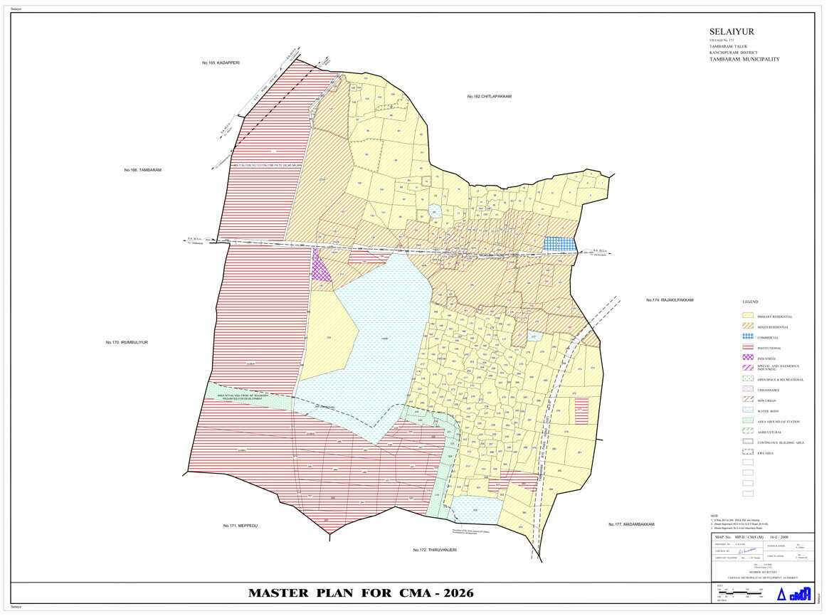 CMDA Land Use Map (நில பயன்பாட்டு வரைபடம்) Sample Document