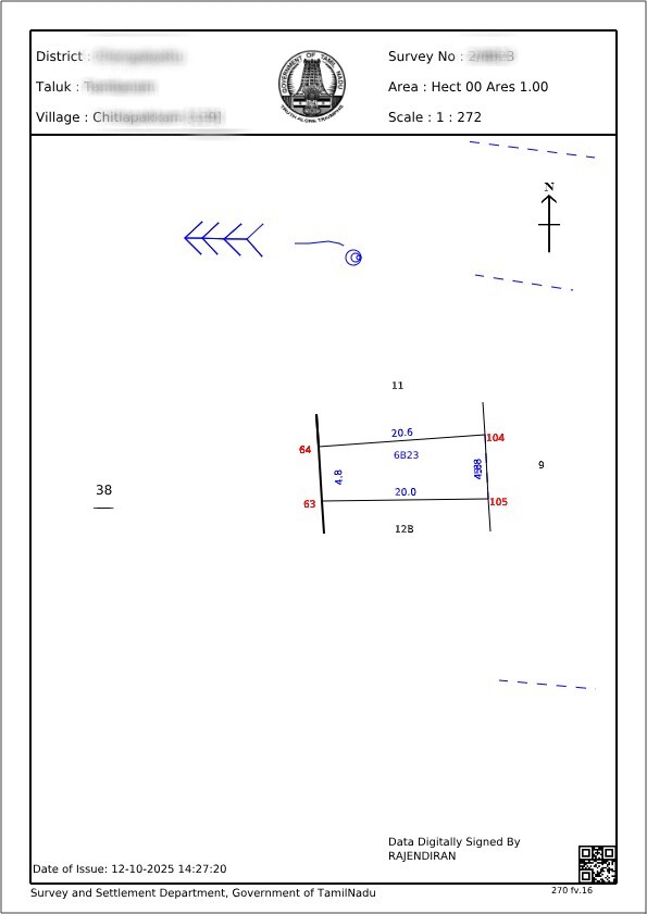 FMB Sketch Tamil Nadu (எஃப்.எம்.பி ஸ்கெட்ச்) Sample Document