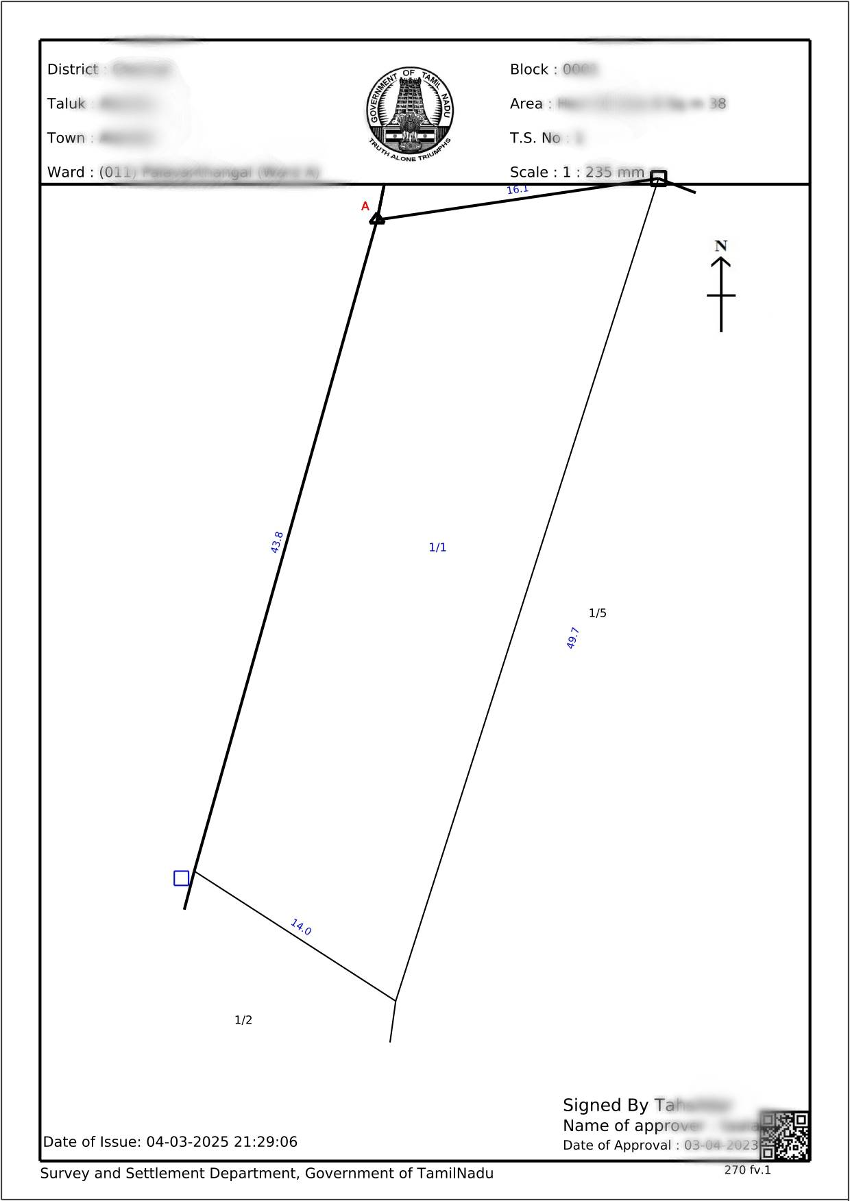 TSLR Sketch Tamil Nadu (டிஎஸ்எல்ஆர் ஸ்கெட்ச்) Sample Document