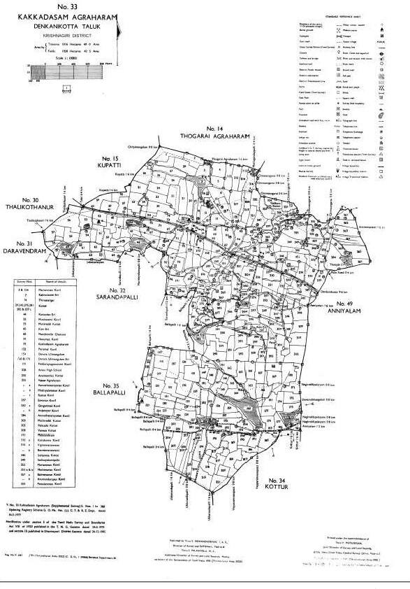 Village Map Tamil Nadu (கிராம வரைபடம்) Sample Document